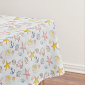 Nauwe strand Ocean Zee Starfish Boat Anchor Tafelkleed (Voorbeeld)