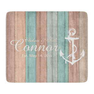 Nauwe Stripes & Anchor voor zomerbakken Snijplank