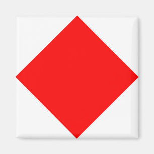 Nauwe vlag "F" Foxtrot Magnet