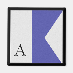 Nauwe vlag Magnetalfabet letter A Magneet