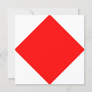 Nauwe vlag Signaal Foxtrot Letter F