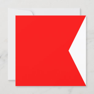 Nauwe vlag Signal Bravo Letter B