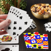 Nauwe vlagspelkaarten pokerkaarten (Insitu)