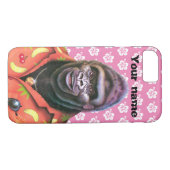 Nauwelijks daar iPhone 8-7 Hoesje - Vain Gorilla. (Achterkant (Horizontaal))