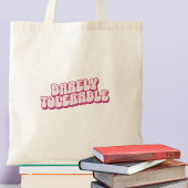 "Nauwelijks draaglijk" roze Jane Austen geïnspiree Tote Bag