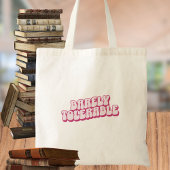 "Nauwelijks draaglijk" roze Jane Austen geïnspiree Tote Bag