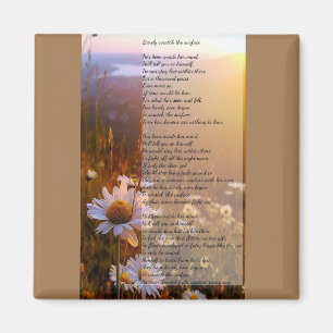 Nauwelijks krassen op het oppervlak gedicht magneet