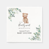 nauwelijks wachten eucalyptus script Baby shower p Servet (Voorkant)