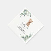 nauwelijks wachten eucalyptus script Baby shower p Servet (Hoek)