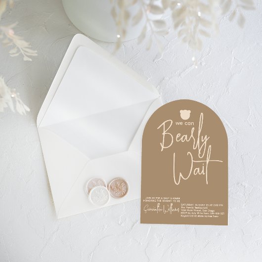 Nauwelijks wachten Minimal Simple Neutral Baby sho Kaart