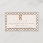 Nauwelijks wachten Neutraal Eenvoudig Baby shower Informatiekaartje (Voorkant)