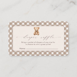 Nauwelijks wachten Neutraal Eenvoudig Baby shower Informatiekaartje