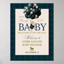 Nauwelijks Wachten Preppy Teddy Ballon Baby Shower