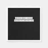 Nauwelijks werkend - werkende vibes servet (Voorkant)