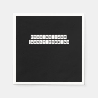 Nauwelijks werkend - werkende vibes servet