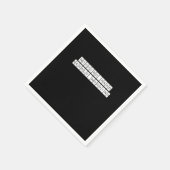 Nauwelijks werkend - werkende vibes servet (Hoek)