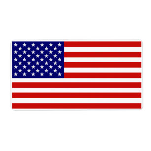 Nauwkeurig Amerikaans vlaglabel Etiket
