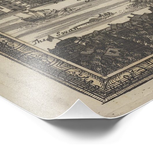 NAUWKEURIGE ENQUÊTE EN INDELING VAN LONDEN FOTO AFDRUK (Hoek)