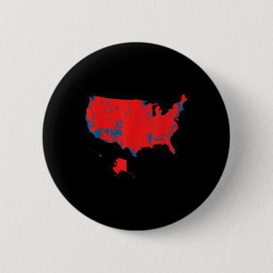Nauwkeurige kaart van de verkiezingsuitslag van 20 ronde button 5,7 cm