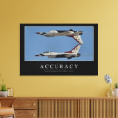 Nauwkeurigheid: Inspirerend prijsopgave Canvas Afdruk (Insitu (Woonkamer))