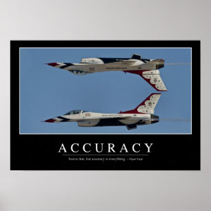 Nauwkeurigheid: Inspirerend prijsopgave Poster