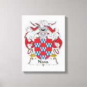 Nava Family Crest Canvas Afdruk (Voorkant)