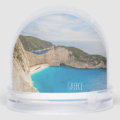 Navagio Beach Greece – Shipwreck Cove Travel Sneeuwbol (Achterkant)