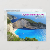 Navagio Beach, Zakynthos, Griekenland Briefkaart (Voorkant / Achterkant)