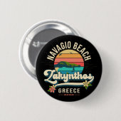 Navagio Beach, Zakynthos, Griekenland Ronde Button 5,7 Cm (Voorkant /achterkant)