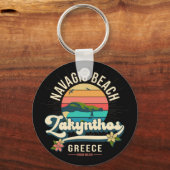Navagio Beach, Zakynthos, Griekenland Sleutelhanger (Voorkant)