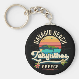 Navagio Beach, Zakynthos, Griekenland Sleutelhanger