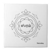 Navagraha-Kolam_zaterdag Tegeltje (Voorkant)