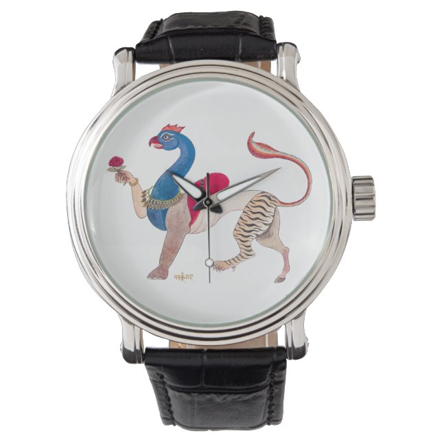 Navagunjara Krishna vintage Indiase schilderij rel Horloge (Voorkant)