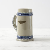 NAVAIR 0966 Stein met Aviator Wings Bierpul (Voorkant links)