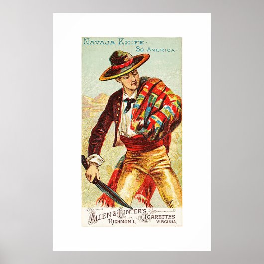 Navaja Knife uit de reeks van de Armen der Volken Poster (Voorkant)