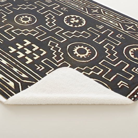 NAVAJO 1800S ZADELDEKEN HERDRUK SHERPA DEKEN (3/4)