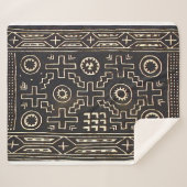 NAVAJO 1800S ZADELDEKEN HERDRUK SHERPA DEKEN (Voorkant (horizontaal))