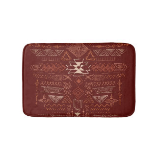 Navajo Azteken: Etnisch doodle patroon. Badmat