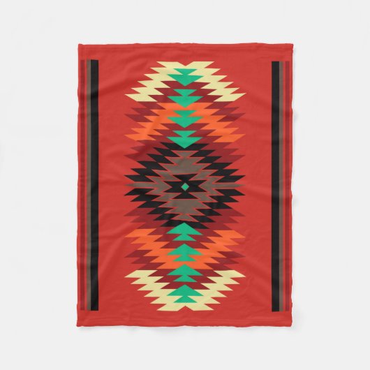 Navajo Blanket Design 5 Fleece Deken (Voorkant)
