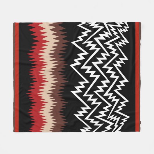 Navajo Blanket Design 9 Fleece Deken (Voorkant (Horizontaal))
