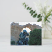 Navajo Code Talker (Window Rock) Briefkaart (Staand voorkant)