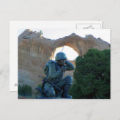 Navajo Code Talker (Window Rock) Briefkaart (Voorkant / Achterkant)