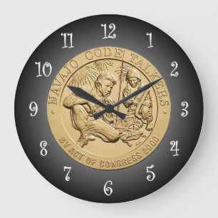 Navajo Code Talkers Bronzen medaille ~ Grote Klok