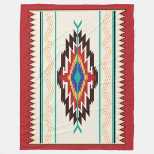 Navajo Dekenontwerp Fleece Deken