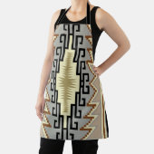 Navajo Design-2 All-Over Print Apron Schort (Insitu)