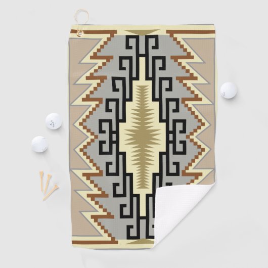 Navajo Design-2 Golf Towel Golfhanddoek (Insitu)