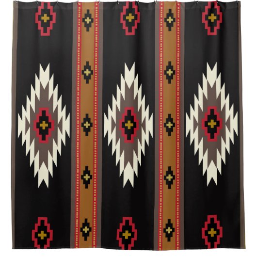 Navajo Design 7 Bandana Douchegordijn (Voorkant)