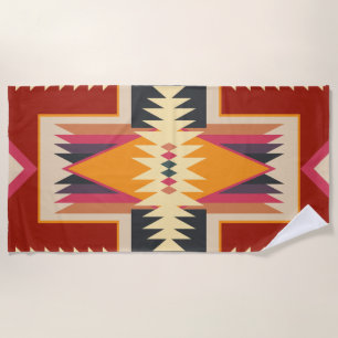 Navajo Design-8 Beach Towel Strandlaken