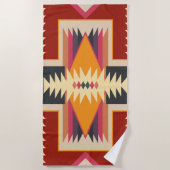 Navajo Design-8 Beach Towel Strandlaken (Voorkant)