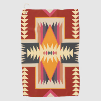 Navajo Design-8 Golf Towel Golfhanddoek